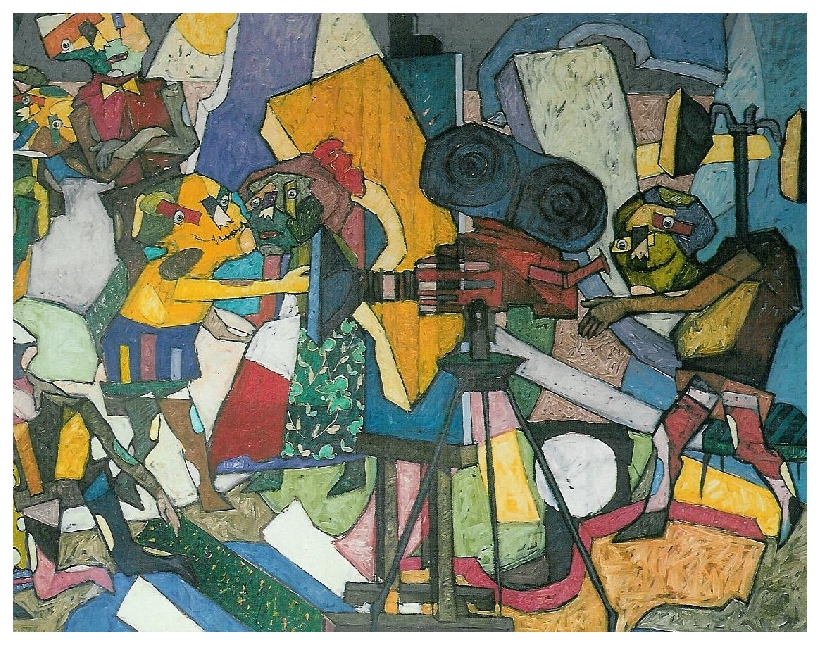 Stage of cinema - 146x196cm - 1997 - Oil on canvas