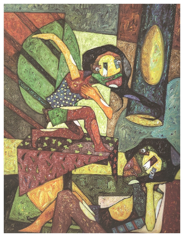 Dream of the Drunk - 101x85cm - 1998 - Oil on canvas