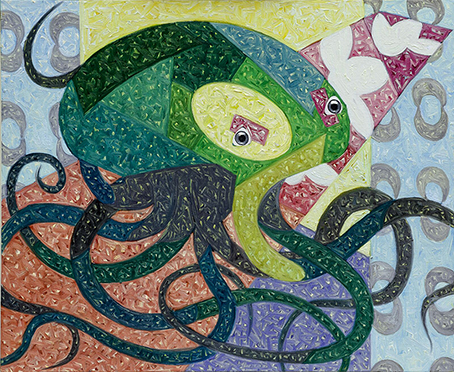 Octopus - 60x73 - Oil on canvas