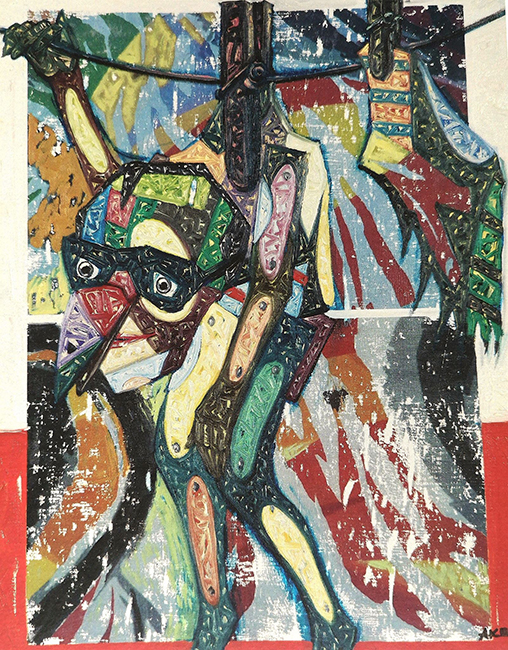 Marionnette Suspendeu - 61x50 - Huile sur toile